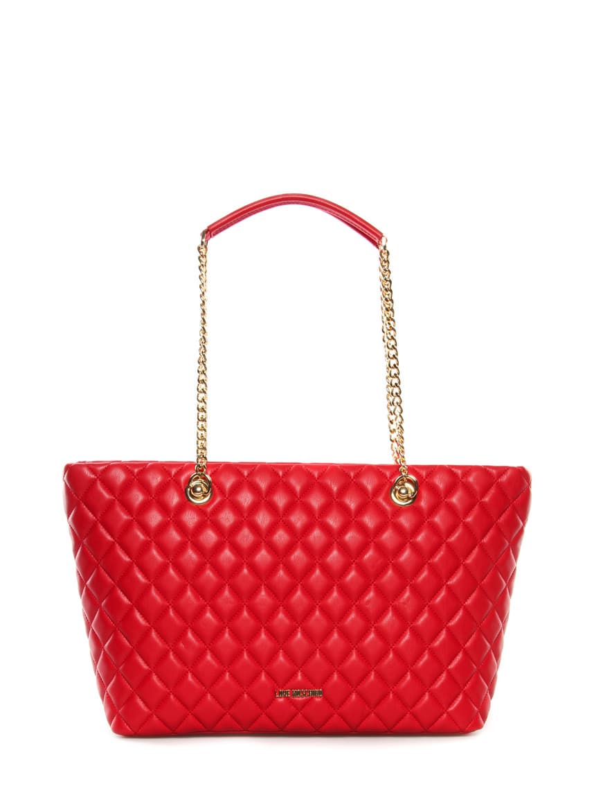 shopper Moschino Love red