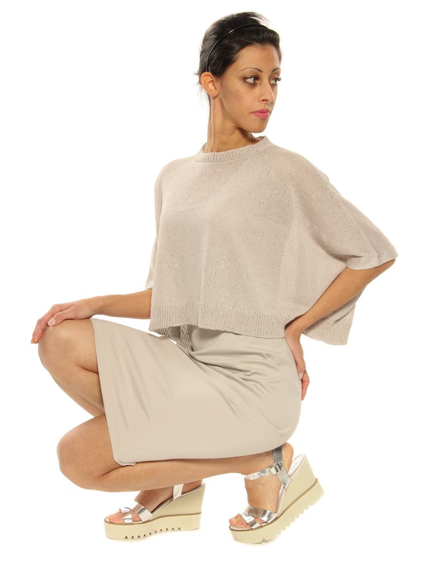 Dress Brunello Cucinelli chalk