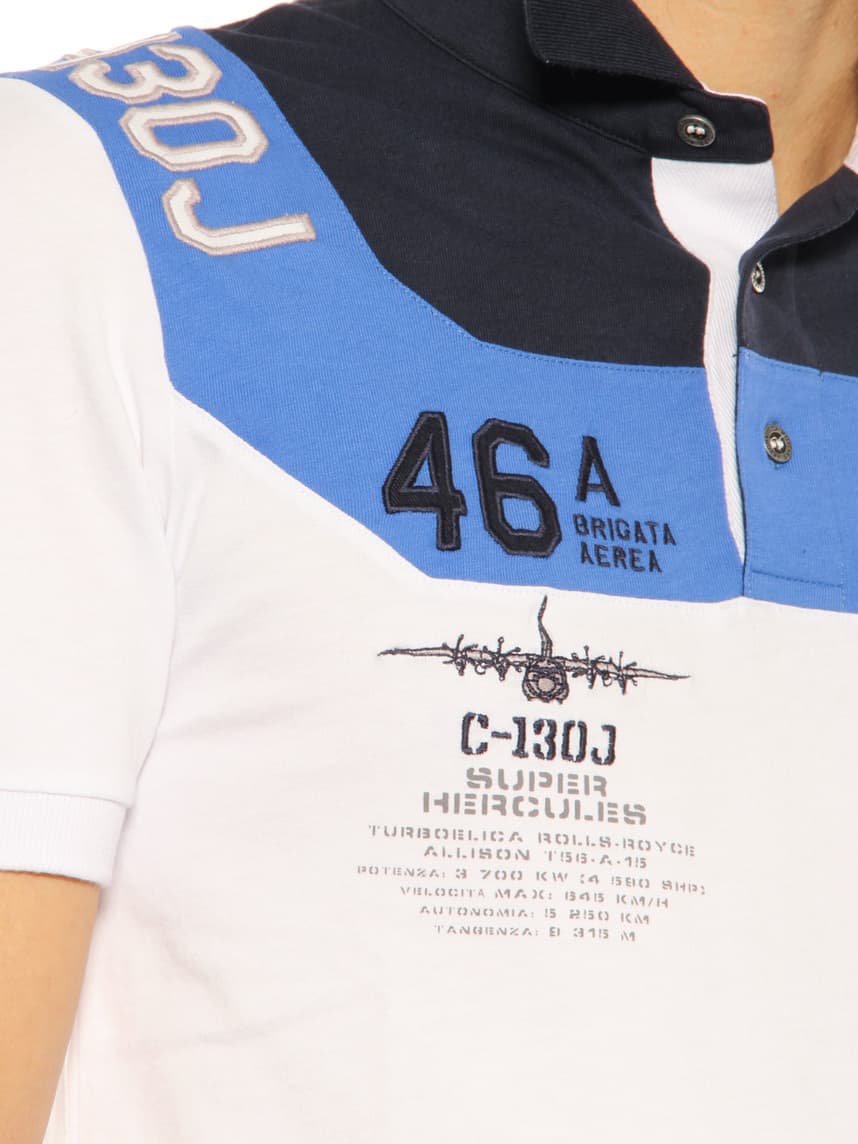 Polo Aeronautica Militare blue-white